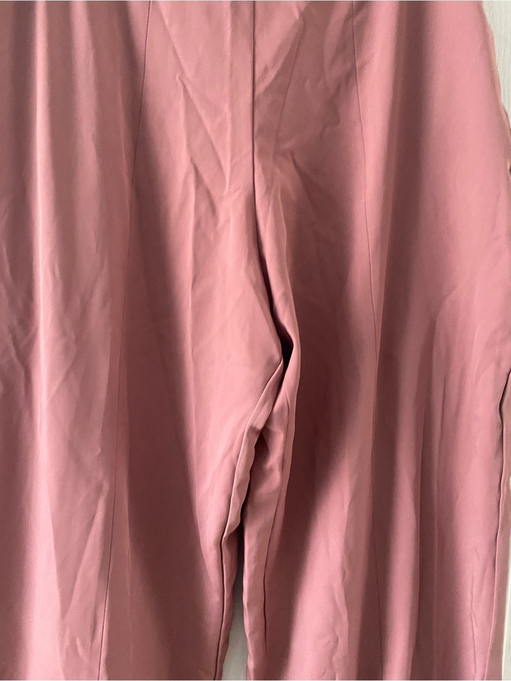 Danica High-Rise Split-Hem Wide Leg Pants in Dusty Rose Quiet Luxury Workwear L - Picture 6 of 14